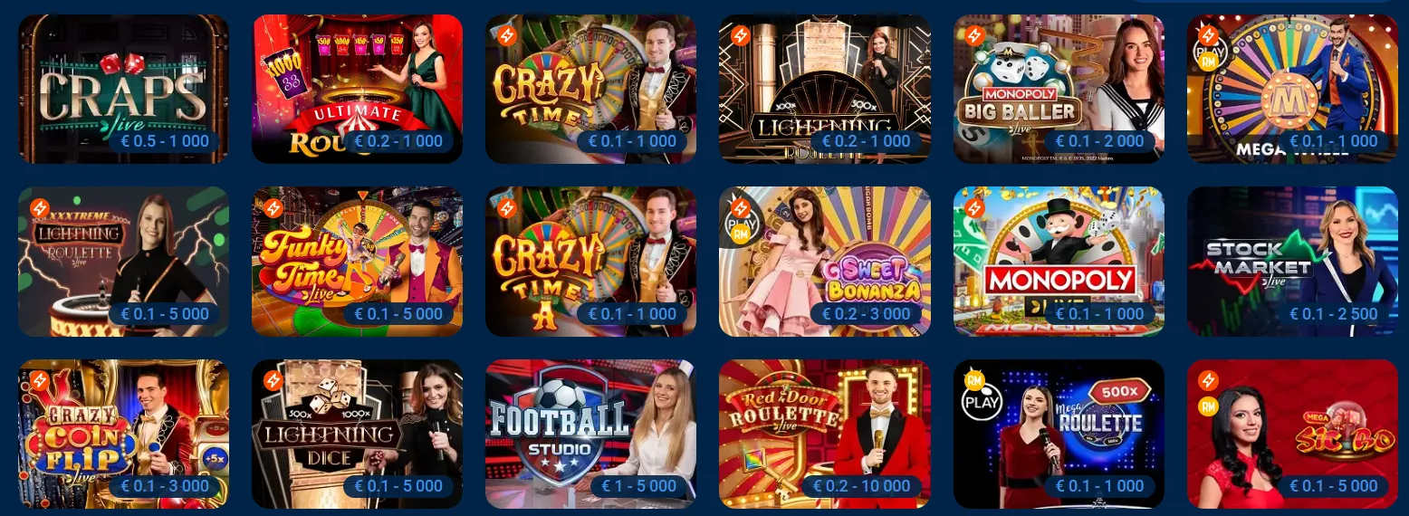 MostBet Game Shows
