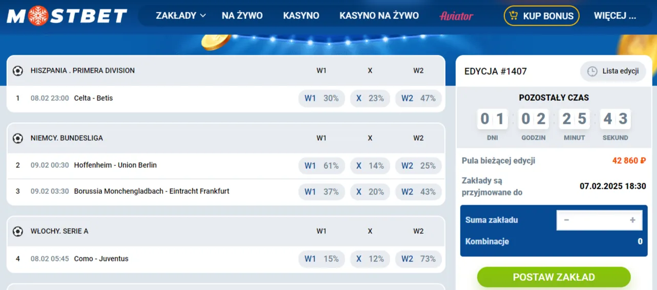 Totalizator MostBet