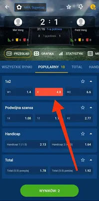 Zakłady sportowe w Mostbet