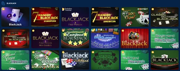 Blackjack w kasynie Mostbet