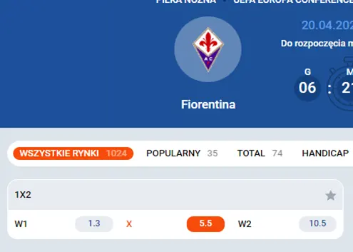 Zakłady w MostBet na mecz piłki nożnej